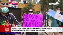 Primera Edición: Peruanos residentes en Argentina piden vuelos humanitarios para volver