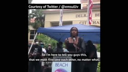 Tennis star Gauff delivers speech at BLM rally