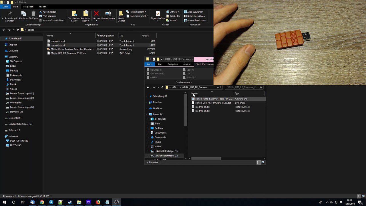Usb wireless adapter von 8bitdo aktualisieren tutorial [deutsch|hd]