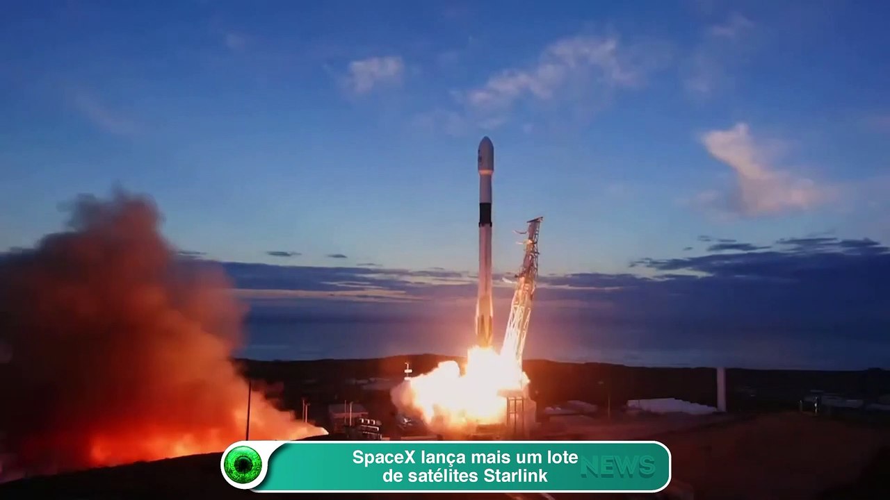 SpaceX lança mais um lote de satélites Starlink