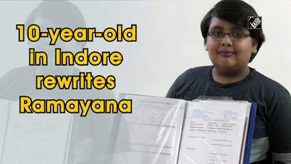 10-year-old in Indore rewrites Ramayana