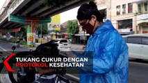 Tukang Cukur Keliling Dengan Protokol Kesehatan