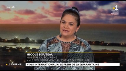 Invitée du journal : Nicole BOUTEAU. Ministre du Tourisme, et du travail.