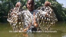 Believe This Fishing Or Not Unique Tiny Fish Trapping System - Catching Fish From Beautiful Canal