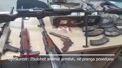 Ora News-Armë të modifikuara me silenciator dhe fishekë në banesë, pranga 63-vjeçarit në Gjirokastër