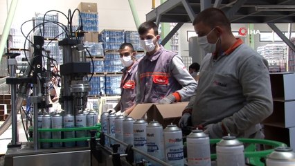 Kocaeli'de Üretilen Alkolsüz Dezenfektan 6 Ülkeye İhraç Ediliyor