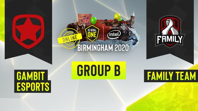 Dota2 - Gambit Esports vs. Family Team - Game 1 - ESL One Birmingham 2020 - Group B - EUCIS