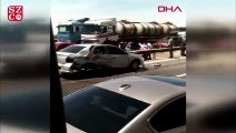 Otoyolda kaza yaptıkları araçlardan inenlere otomobil çarptı: 7 yaralı
