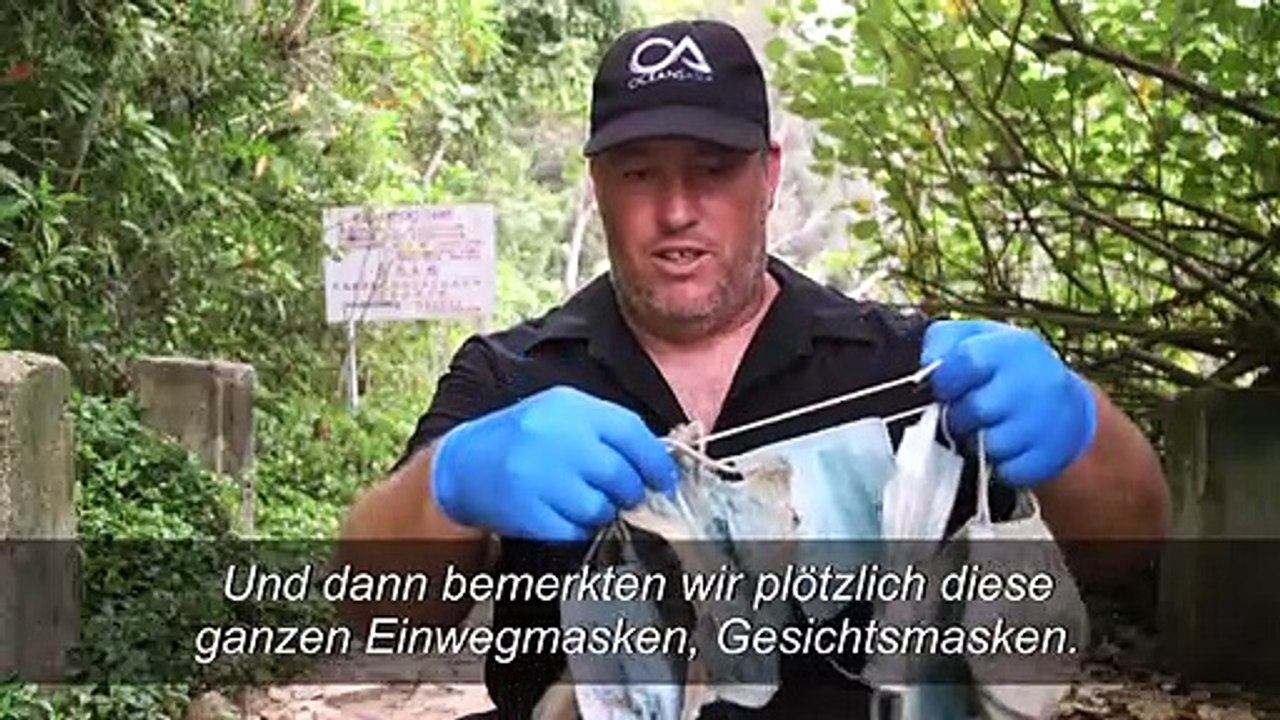 Immer mehr Corona-Schutzmasken verschmutzen Strände in Hongkong