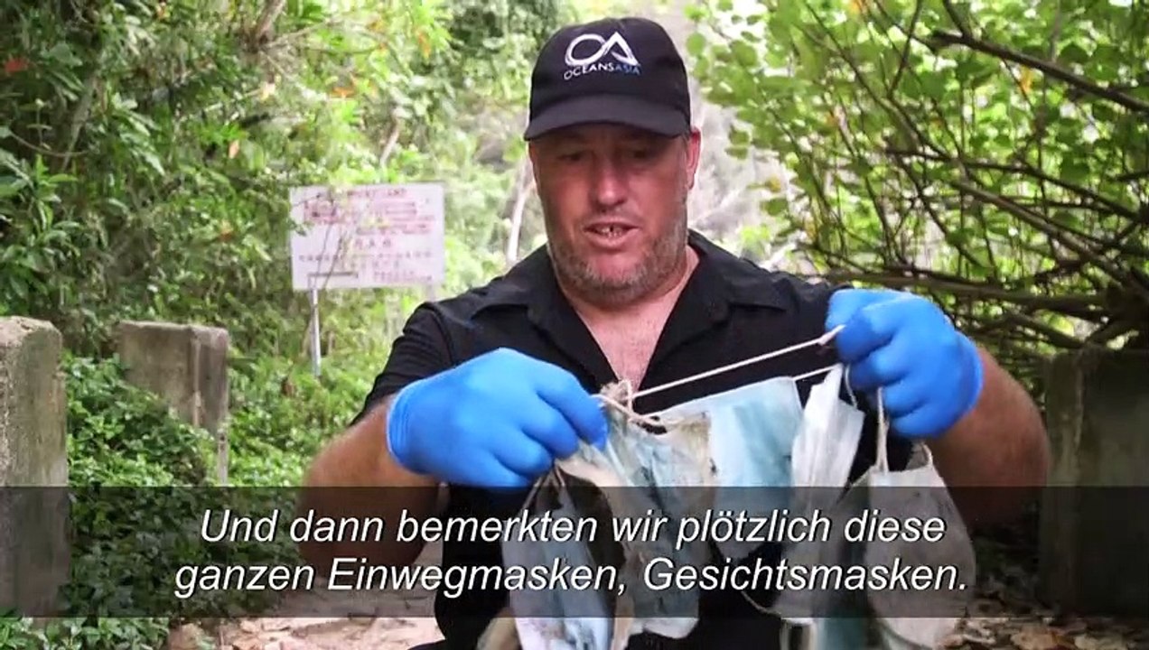 Immer mehr Corona-Schutzmasken verschmutzen Strände in Hongkong