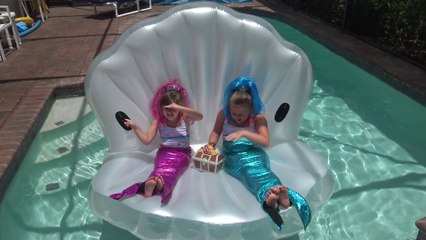Sophia Isabella e Alice - Shimmer e Shine Diversão na Piscina