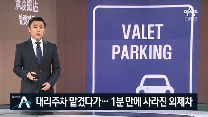 주차 맡겼다가 사라진 외제차…차키 꽂아둔 사이 ‘도난’