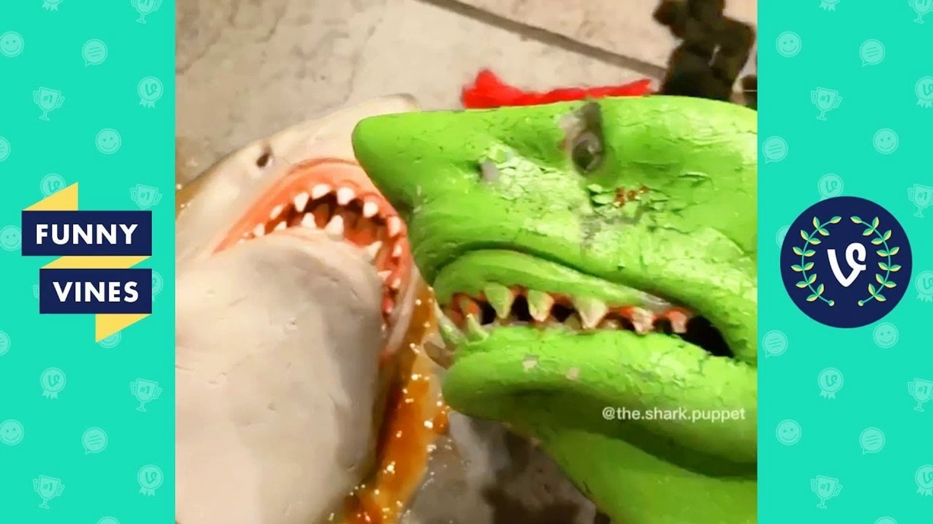 TRY NOT TO LAUGH - Funny Shark Puppet Instagram Videos! - video Dailymotion