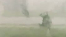 Storms blast North Dakota with hail and wind