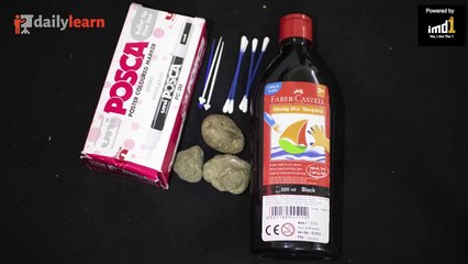 Decorate Rock with Dot Painting