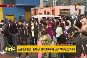 La Victoria: ambulantes invaden pistas de la calle Raymondi