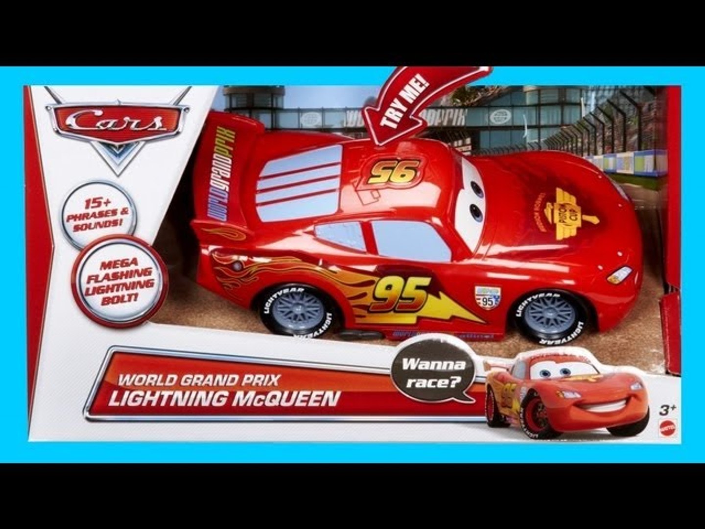 Cars World Grand Prix Lightning Mcqueen Talking Car Disney Pixar Wgp By Disneycollector Video Dailymotion