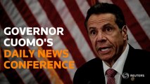 New York Governor Cuomo speaks on statewide protests at his daily COVID-19 briefing
