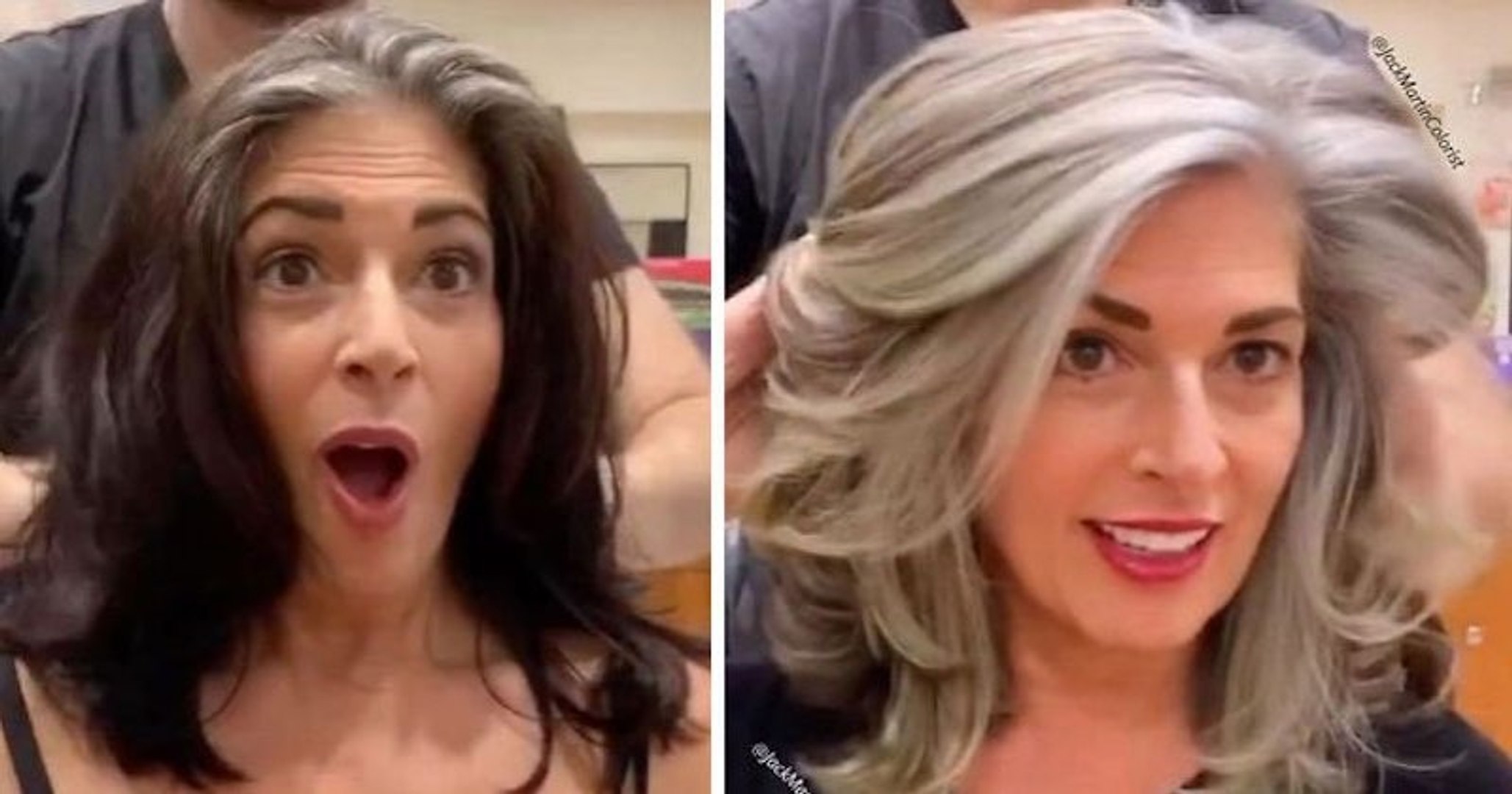 Grâce à ce coiffeur, ces femmes assument leurs cheveux gris - Vidéo  Dailymotion