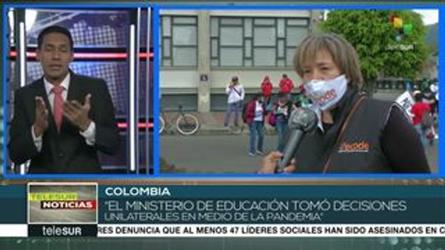 Colombia: trabajadores de la salud y educación exigen más recursos