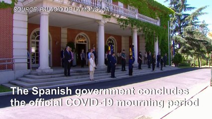 Spanish government marks last day of mourning with minute of silence