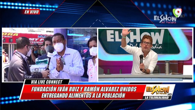 Fundacion Ivan Ruiz y Ramon Alvarez unidos entregando alimentos a la población | Show del Mediodía 05/06/2020