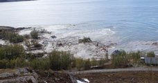 Deslizamento de terras na Noruega arrastou para o mar 8 casas