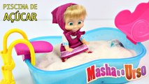 MASHA E O URSO na Piscina de Açúcar com Surpresas Sugar Pool Masha and the Bear Canal KidsToyShow