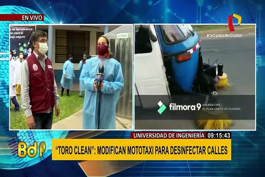 Alumnos y profesores de la UNI crean vehículo de limpieza de calles