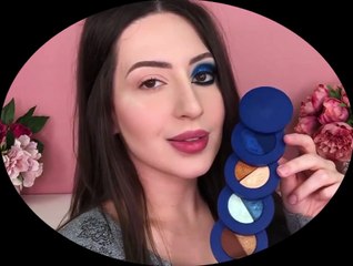 Glitter Blue Glam Cat Eyes -