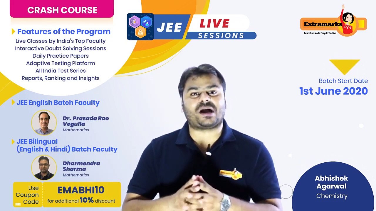 Mission JEE - Get Ahead in Chemistry with Extramarks JEE Crash Course