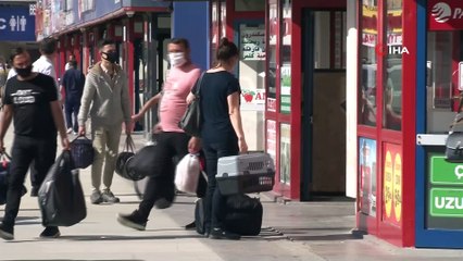 Esenler Otogarı kısıtlamanın kaldırılmasıyla hareketlendi