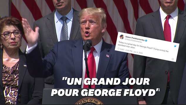 Donald Trump salue la baisse du chômage et invoque George Floyd