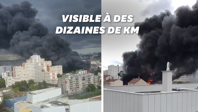 Un incendie visible depuis Paris a pris dans un entrepôt d'Aubervilliers