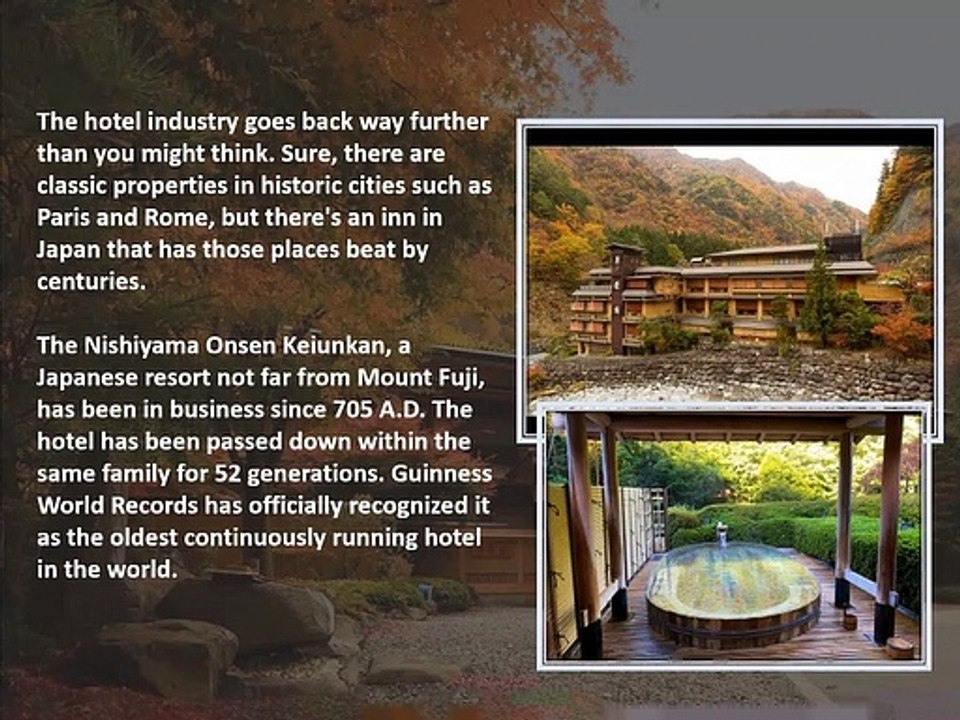 The World's Oldest Hotel Has Been Operating Since 705 A.D.- Nisiyama Onsen Keiunkan