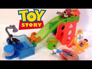 Cars Color Changers in Toy Story Slide n Surprise Playground Color Splash Buddies Disney Pixar