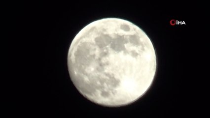 Yüksekova’da 'dolunay'  hayran bıraktı