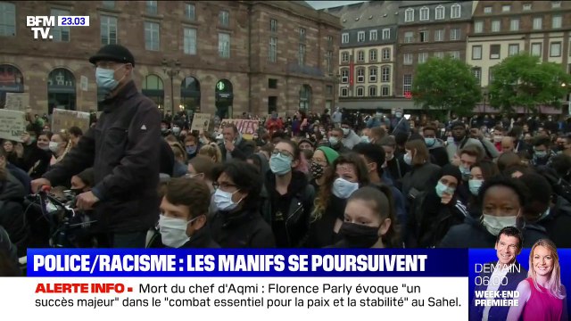 Violences policières: 3500 manifestants à Strasbourg selon la préfecture, jusqu'à 5000 selon les organisateurs