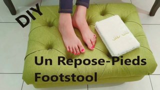 DIY Comment faire repose-pied. How to make footstool by wood Work France.