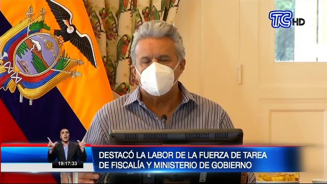 Presidente Lenín Moreno destacó las labores de las autoridades en contra de los casos de corrupción