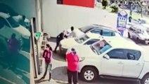 Armado, assaltante rende vítima e rouba malote com R$ 80 mil em Umuarama; câmera registrou a ação