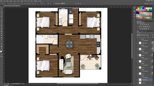 2D Rendered for Architectural Design