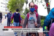 Coronavirus: 300 pasajeros europeos y peruanos tomaron un vuelo de regreso