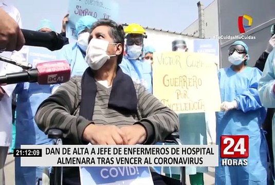 Jefe de enfermeros del Hospital Almenara es dado de alta tras vencer el COVID-19