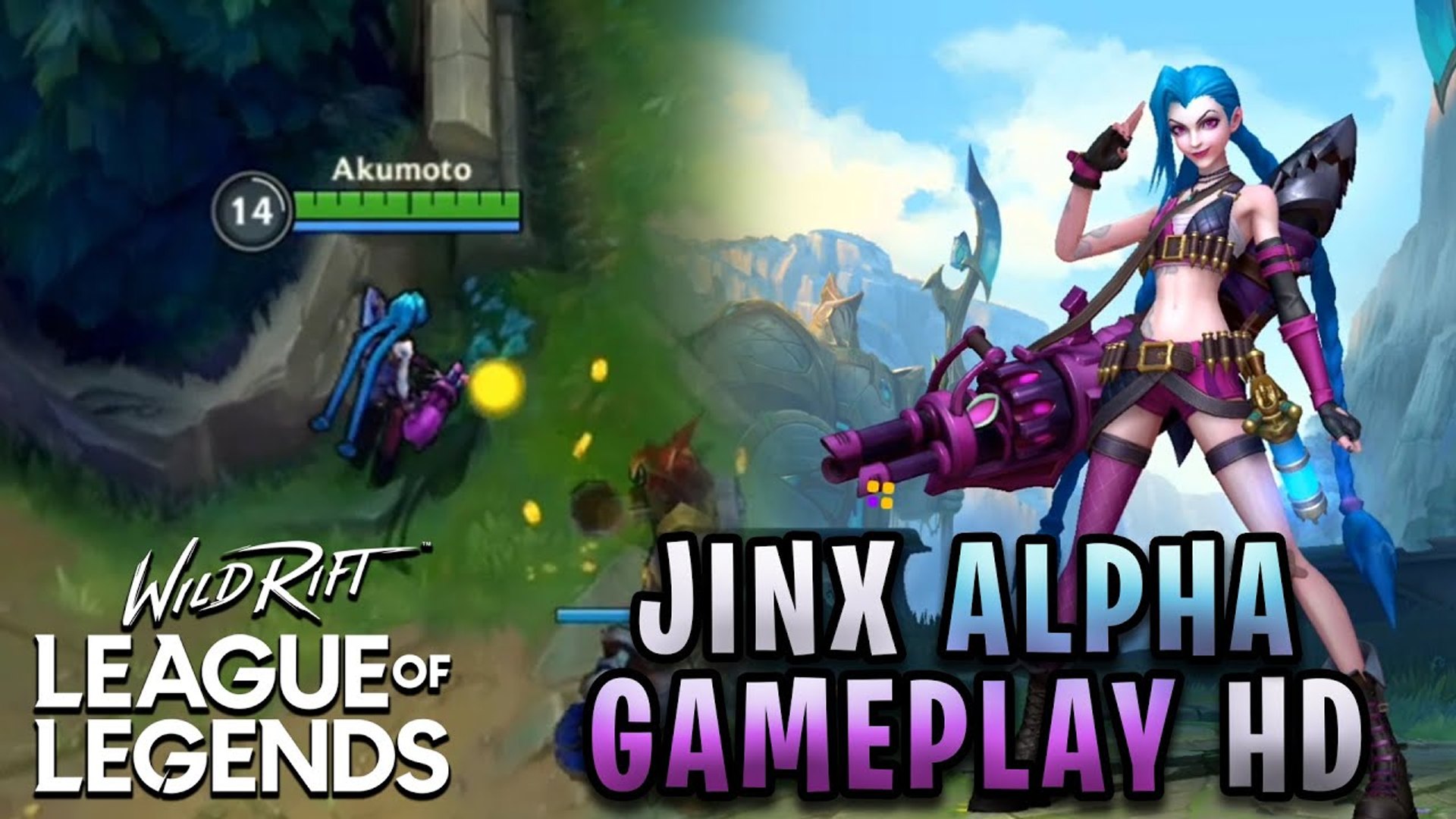 JINX- WILD RIFT BRAZIL ALPHA FULL GAMEPLAY - League of Legends- Wild Rift -  video Dailymotion
