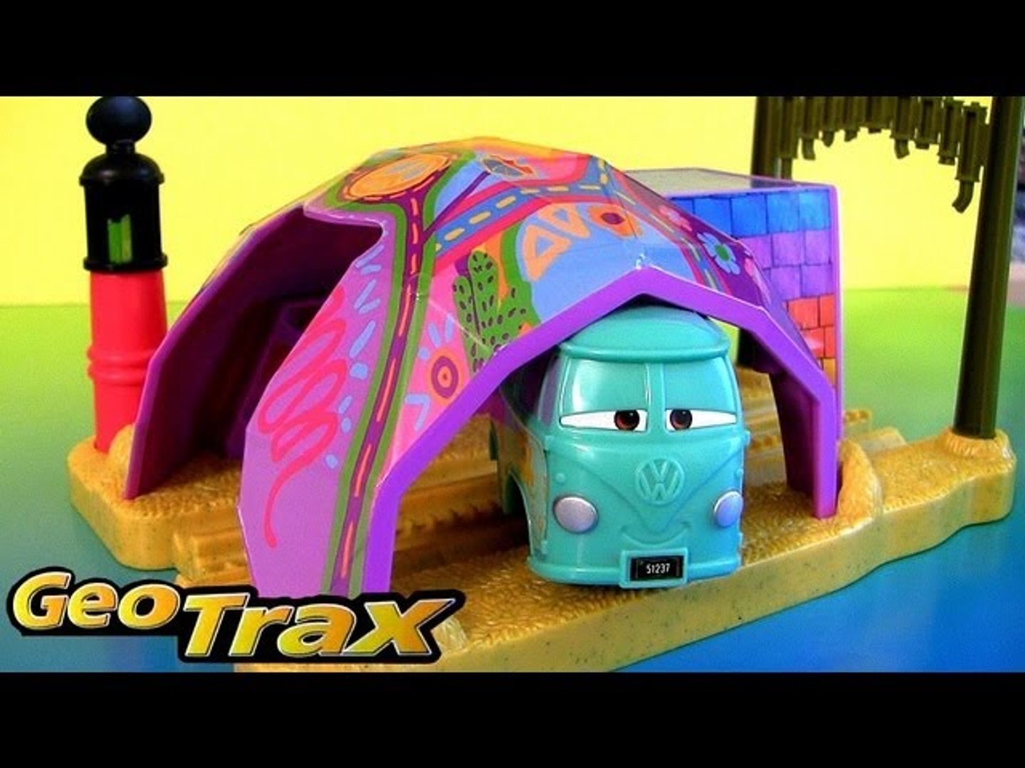 NEW Fillmore Tent Talking Car From Cars 2 GeoTrax Disney Pixar Fisher-Price  2013 Toy Review - video Dailymotion
