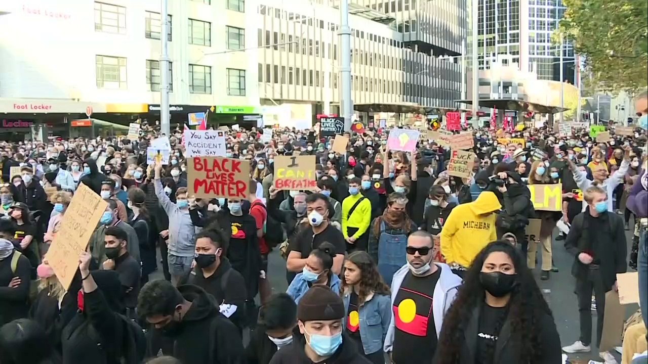 Start der weltweiten 'Black Lives Matter'-Proteste in Sydney
