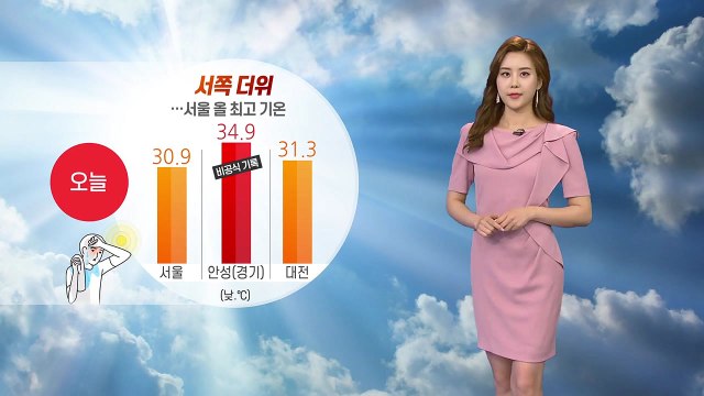 [날씨] 오늘 서쪽 더위...서울 올 최고 기온 / YTN