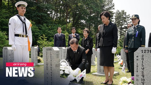 President Moon vows to maintain peace and strengthen national security in Korea