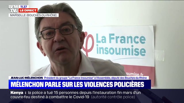 Jean-Luc Mélenchon: Un syndicat de police qui est capable d'assiéger un siège politique sans que personne ne dise rien, c'est un problème